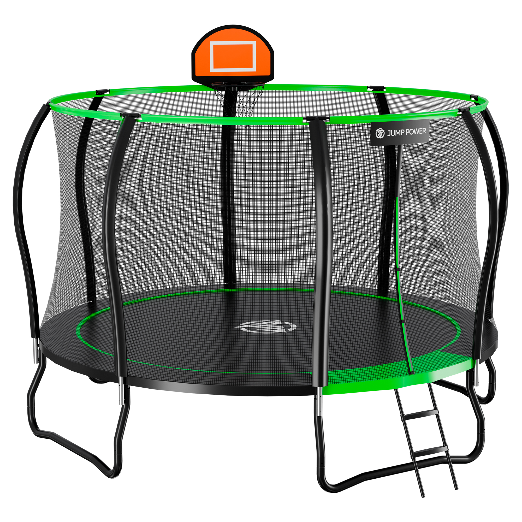 Батут Jump Power 12 ft Pro Stable Point Green - Injump